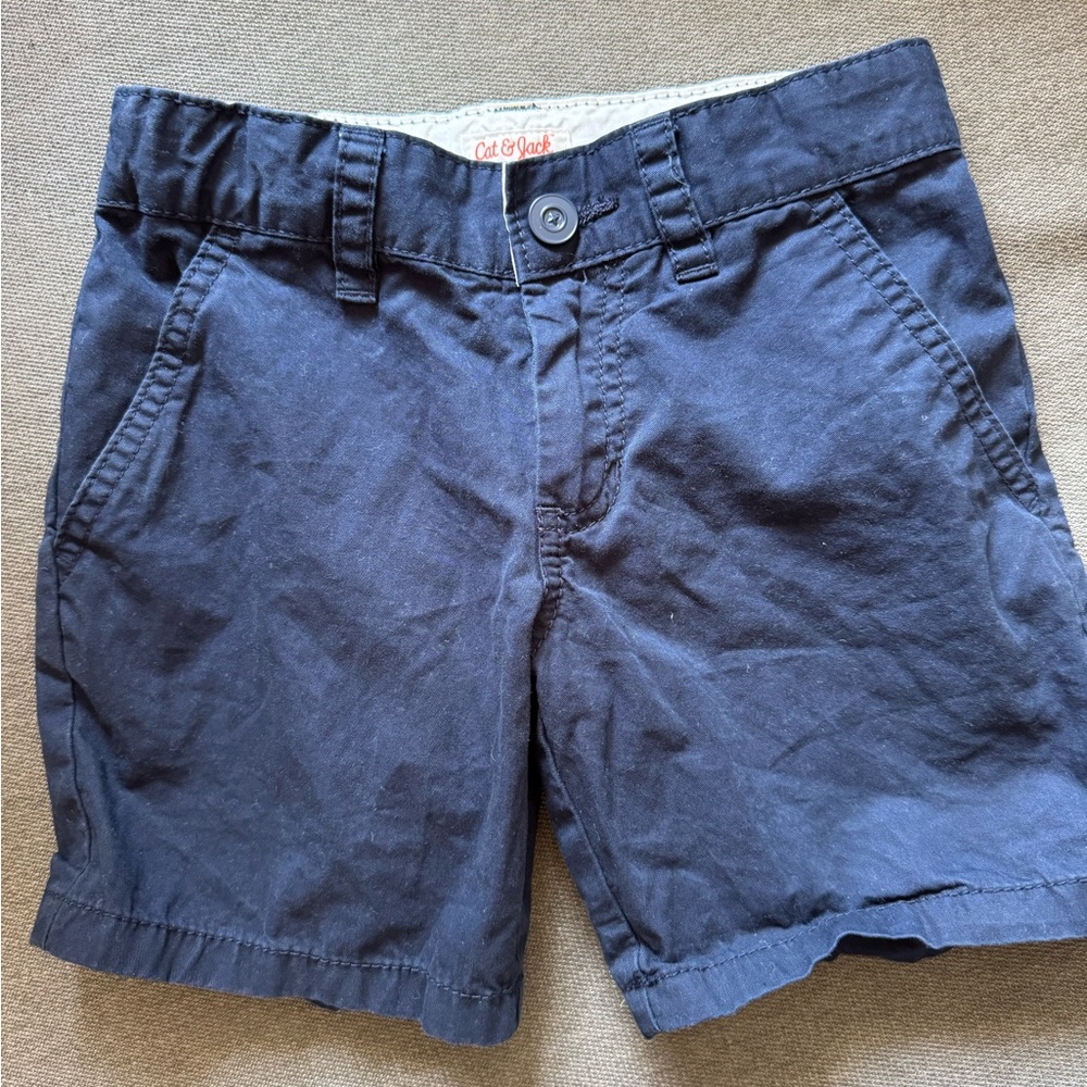Cat & Jack Kids 4-5 XS Navy Shorts Pre-owned